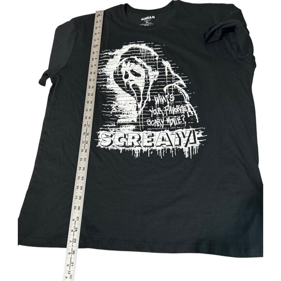 Scream XL Graphic T-Shirt Black Ghostface Design 100% Cotton Horror Movie Fans - Picture 6 of 6